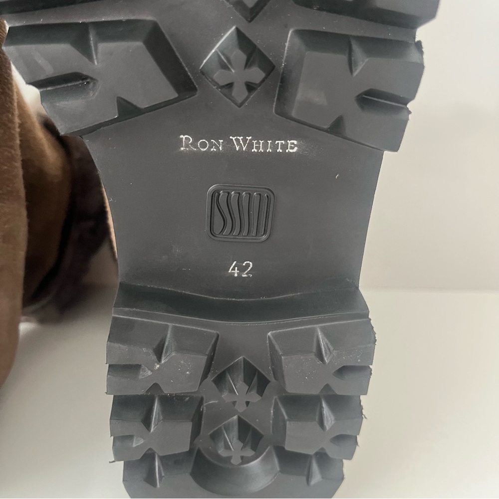 RON WHITE Paige Genuine Shearling Lined Weatherproof Bootie in Brown NEW - Picture 13 of 16